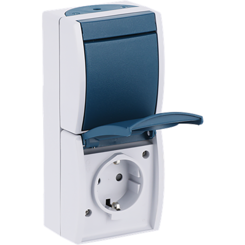 ABB Busch-Jaeger combinatie ra kv wis opb IP44 ocean - 9paa00000298088 - 20088234