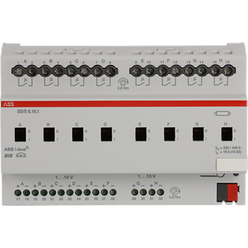 ABB Busch-Jaeger KNX schak/dim-aktor 0-10V 8v - 9paa00000299284 - 20087784