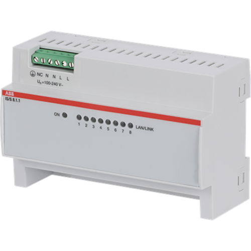 ABB Busch-Jaeger IS/S8.1.1 IP Switch, 8 Poorten - 9paa00000299289 - 20087925