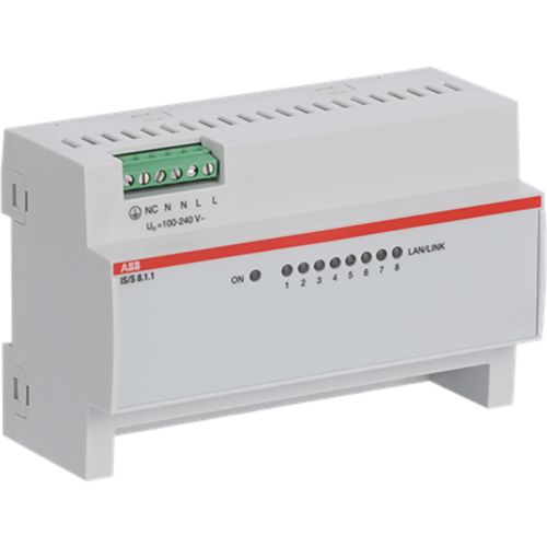 ABB Busch-Jaeger IS/S8.1.1 IP Switch, 8 Poorten - 9paa00000299290 - 20087925