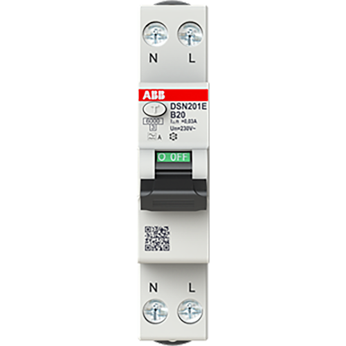 ABB Componenten Compacte aardlekautomaat 1P+N B-Kar. 20A, 30mA - 9paa00000300239 - 20125397