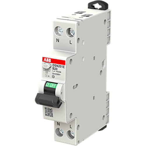 ABB Componenten Compacte aardlekautomaat 1P+N B-Kar. 20A, 30mA - 9paa00000300240 - 20125397
