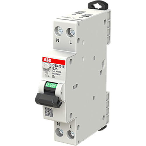 ABB Componenten Compacte aardlekautomaat 1P+N B-Kar. 25A, 30mA - 9paa00000300243 - 20125399