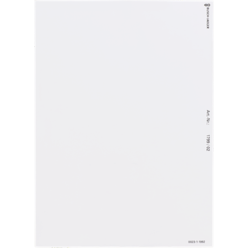 ABB Busch-Jaeger welcome beschriftungsfolie 1 vel A4 - 9paa00000305744 - 20089889