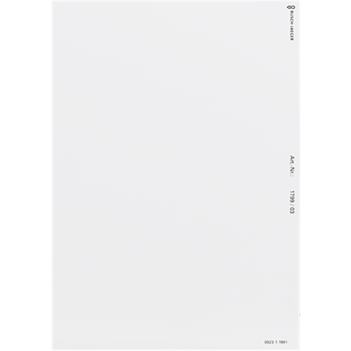 ABB Busch-Jaeger welcome beschriftungsfolie 1 vel A4 - 9paa00000305749 - 20089890