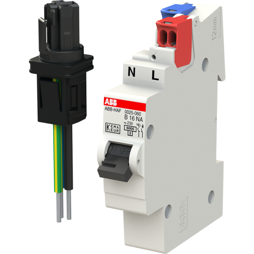 ABB Installatiedozen en -kasten Uitbreidingsset Wago RD connector met een steekbare Flexomaat B16 (2 s - 9paa00000306735 - 20087584
