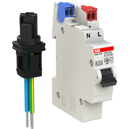ABB Installatiedozen en -kasten Uitbreidingsset Wago RD connector met een steekbare Flexomaat B16 (2 s - 9paa00000306736 - 20087584