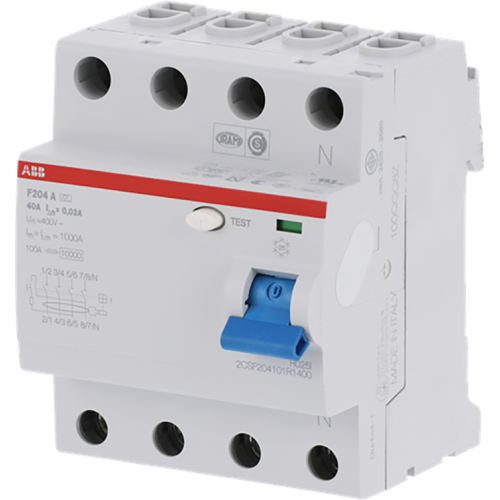 ABB Componenten Aardlekschakelaar 4p 40 A, 30mA - 9paa00000310764 - 20123992