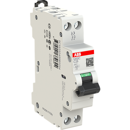 ABB Componenten S202C-C25 Compacte S200C 2P 25A Curve C 6kA - 9paa00000317573 - 20202526