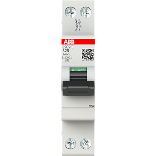 ABB Componenten MCB - 200C - 2P - 25 A - B - (230 V) 6 Ka - 9paa00000317574 - 20209827