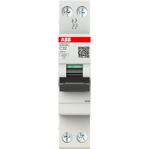 ABB Componenten MCB - 200C - 2P - 32 A - C - (230 V) 6 Ka - 9paa00000317577 - 20209828