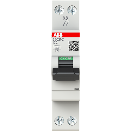 ABB Componenten S202TC-C2 Compacte S200C 2P TR 2A Curve C 6kA - 9paa00000317589 - 20196917