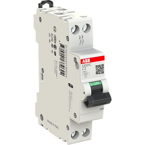 ABB Componenten S202TC-C2 Compacte S200C 2P TR 2A Curve C 6kA - 9paa00000317591 - 20196917