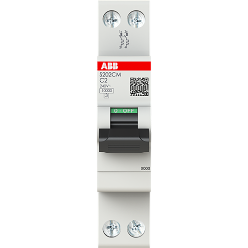 ABB Componenten MCB - 200C - 2P - 2 A - C - (230 V) 10 Ka - 9paa00000317745 - 20209832