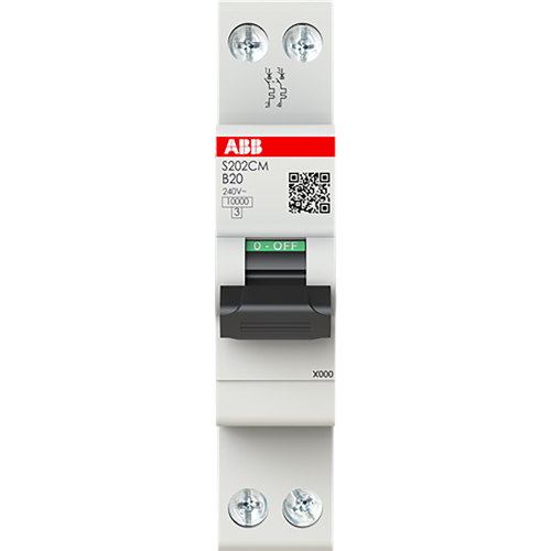 ABB Componenten MCB - 200C - 2P - 20 A - B - (230 V) 10 Ka - 9paa00000317787 - 20209845