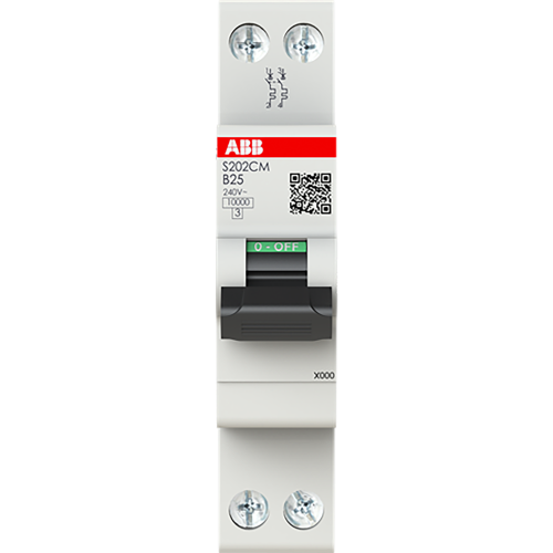 ABB Componenten MCB - 200C - 2P - 25 A - B - (230 V) 10 Ka - 9paa00000317793 - 20209847