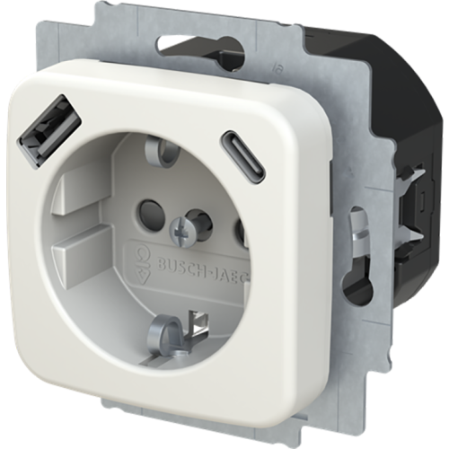 ABB Busch-Jaeger wcd ra kv + 1xUSB-A + 1xUSB-C voeding R-alpin - 9paa00000317825 - 20089950