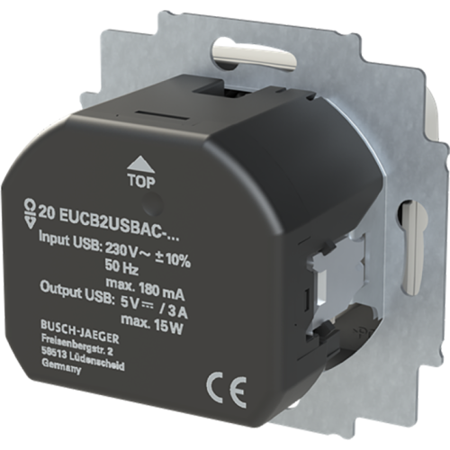 ABB Busch-Jaeger wcd ra kv + 1xUSB-A + 1xUSB-C voeding R-alpin - 9paa00000317826 - 20089950