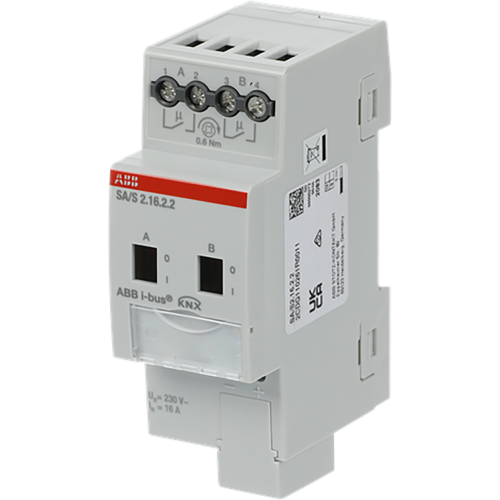 ABB Busch-Jaeger Schakel aktor, standaard KNX 2-voudig, 16 ampere - 9paa00000319139 - 20087869