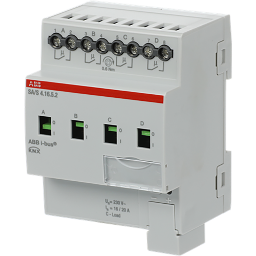 ABB Busch-Jaeger Schakel aktor, professioneel KNX 4 voudig, 16 ampere - 9paa00000319147 - 20087874