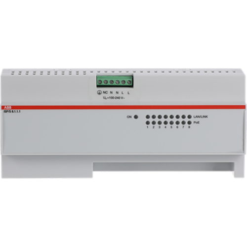 ABB Busch-Jaeger ISP/S8.1.1.1 IP Switch PoE, 8 Poorten - 9paa00000319158 - 20087926