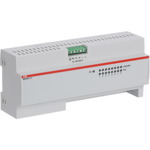 ABB Busch-Jaeger ISP/S8.1.1.1 IP Switch PoE, 8 Poorten - 9paa00000319160 - 20087926