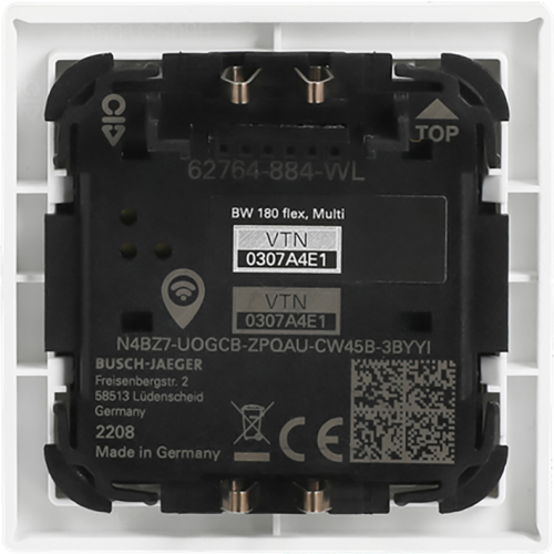 ABB Busch-Jaeger Busch-W&auml;chter&reg; 180 flex comfort multilens F-studiowit mat Wireless - 9paa00000319437 - 20090341