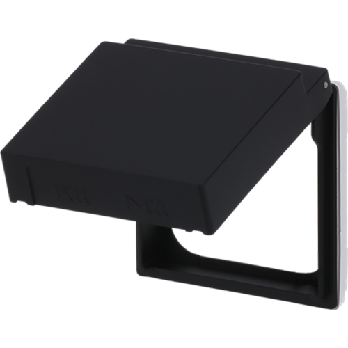 ABB Busch-Jaeger tussenring klapdeksel SI-B mat zwart - 9paa00000320894 - 20088602