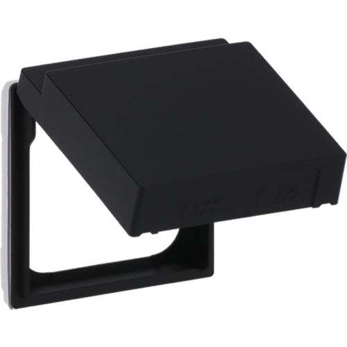 ABB Busch-Jaeger tussenring klapdeksel SI-B mat zwart - 9paa00000320895 - 20088602