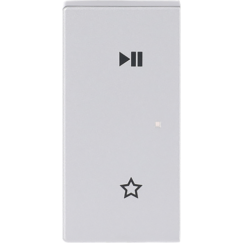 ABB Busch-Jaeger FaH wip 2-v links, Play/Pause Future alu zilver - 9paa00000322066 - 20090564