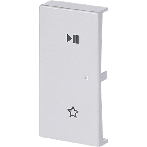 ABB Busch-Jaeger FaH wip 2-v links, Play/Pause Future alu zilver - 9paa00000322067 - 20090564