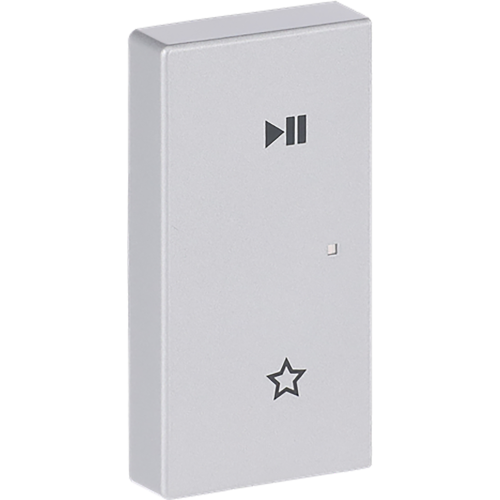 ABB Busch-Jaeger FaH wip 2-v links, Play/Pause Future alu zilver - 9paa00000322068 - 20090564