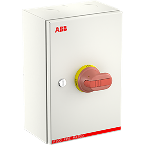ABB Componenten OTL80GA3M Onderhoudsschakelaar steel sheet, 80A, 3P, geel/rode hendel  - 9paa00000324105 - 20211633
