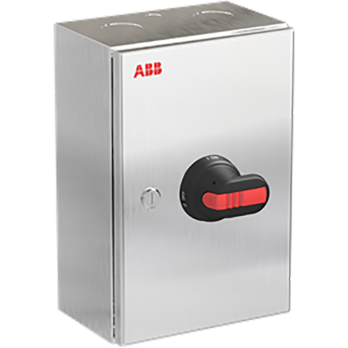 ABB Componenten OTR80GB4M Onderhoudsschakelaar stainless steel, 80A, 4P, zwarte hendel - 9paa00000324162 - 20211682