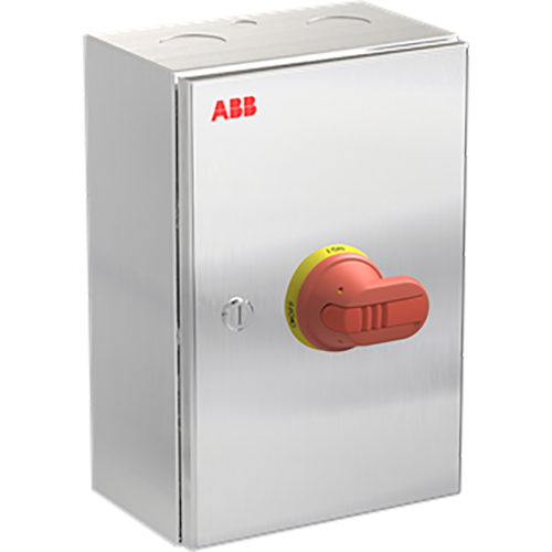 ABB Componenten OTR80GA4M Onderhoudsschakelaar stainless steel, 80A, 4P, geel/rode han - 9paa00000324168 - 20211677