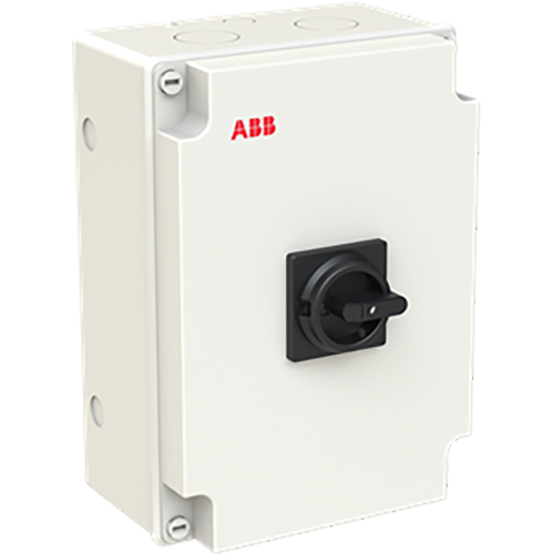 ABB Componenten OTU100GB3MS4 Onderhoudsschakelaar plastic, 100A, 3P, zwarte selector h - 9paa00000324174 - 20211725