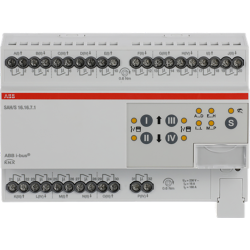 ABB Busch-Jaeger Schakel/Jaloezie aktor, residentieel KNX 16 voudig, 16 ampere - 9paa00000324922 - 20087859