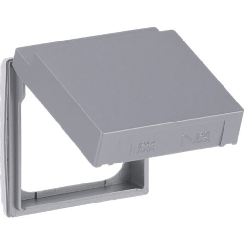 ABB Busch-Jaeger tussenring klapdeksel SI-B aluzilver - 9paa00000325010 - 20088599