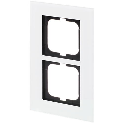 ABB Busch-Jaeger afdekraam 2v s-witglas - 9paa00000325097 - 20089574