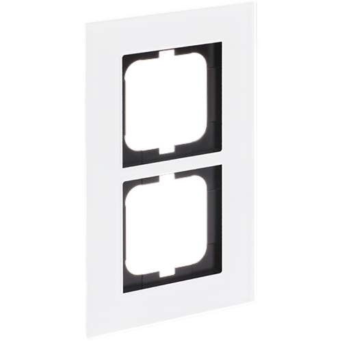ABB Busch-Jaeger afdekraam 2v s-witglas - 9paa00000325098 - 20089574