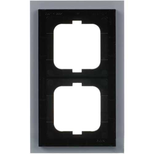 ABB Busch-Jaeger afdekraam 2v s-witglas - 9paa00000325099 - 20089574