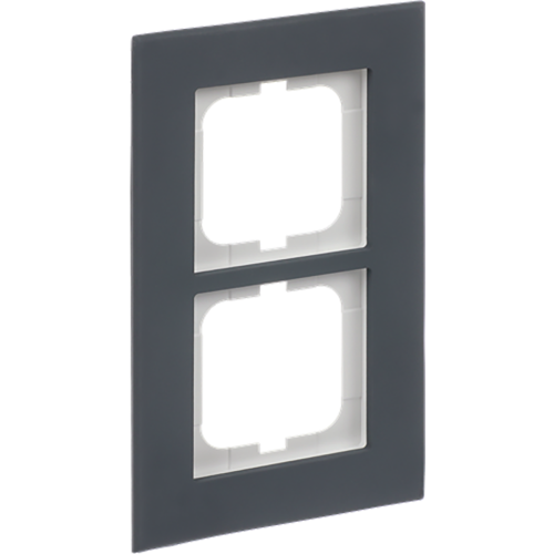 ABB Busch-Jaeger afdekraam 2v carat-porselein antraciet - 9paa00000325103 - 20089702