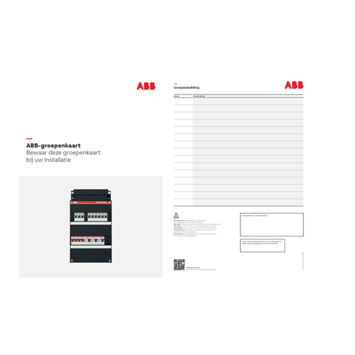 ABB Installatiedozen en -kasten Groepenkaart Hafonorm - 9paa00000326994 - 20087526