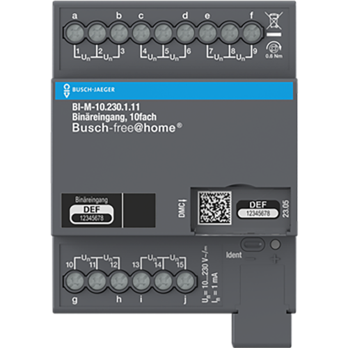ABB Busch-Jaeger Busch-free@home&reg; Binaire ingang 10-voudig, 10-230 V handmatige bedieni - 9paa00000329376 - 20087939