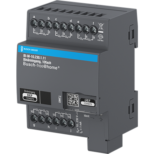 ABB Busch-Jaeger Busch-free@home&reg; Binaire ingang 10-voudig, 10-230 V handmatige bedieni - 9paa00000329377 - 20087939