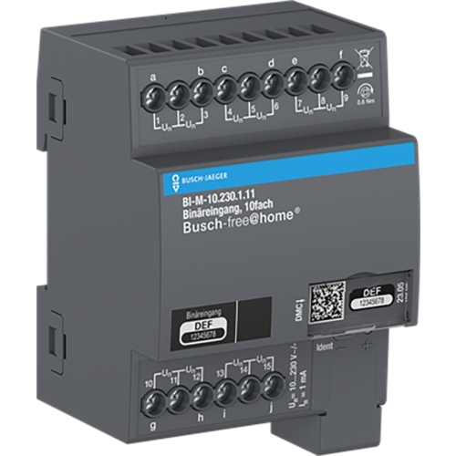 ABB Busch-Jaeger Busch-free@home&reg; Binaire ingang 10-voudig, 10-230 V handmatige bedieni - 9paa00000329378 - 20087939