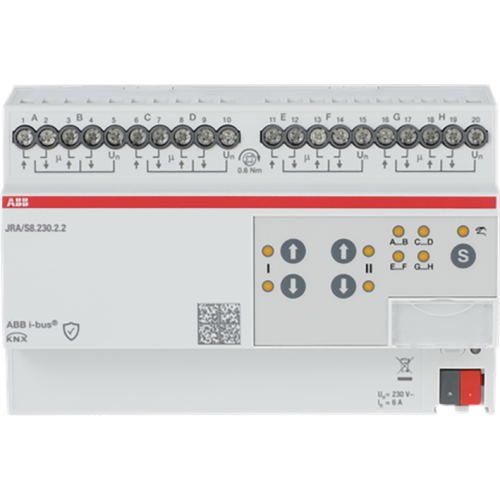 ABB Busch-Jaeger Jaloezie- en rolluikactuator Jaloezie- en rolluikactuator, 8-f, 230 V  - 9paa00000334437 - 20087894