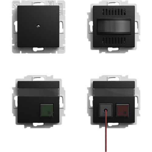 ABB Busch-Jaeger Miva-toiletset VDE0834 SI-B-matzwart - 9paa00000335687 - 20091237