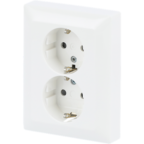 ABB Busch-Jaeger wcd ra dubbel kv inb SI-B-alpinwit - 9paa00000338076 - 20091193