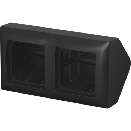 ABB Busch-Jaeger opbouwbak hoek 2v SI-B-matzwart - 9paa00000350278 - 20091238